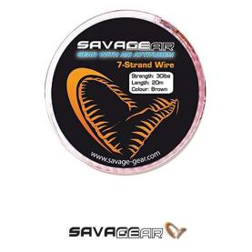 Savage Gear 7 Strand Wire Stahlvorfach  - 20 lb. - 9,1 kg