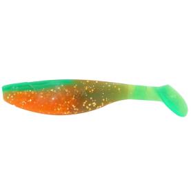 Relax Kopyto-River 4&quot; (ca. 11,0 cm) orange-Glitter / fluogr&uuml;n-Glitter