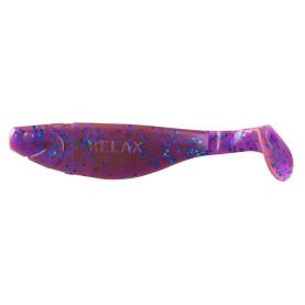 Relax Kopyto-River 4" (ca. 11,0 cm) crawfish-violett-electric blue-Glitter