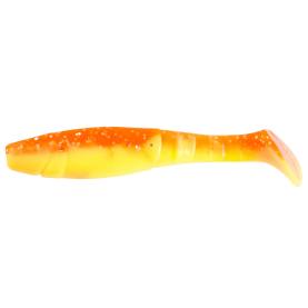 Relax Kopyto-Classic 4" (ca. 11,0 cm) fluogelb  / orange-silber Glitter
