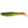 Relax Kopyto-Classic 4" (ca. 11,0 cm) grün (chartreuse)-Glitter / motoroil Glitter / red tail