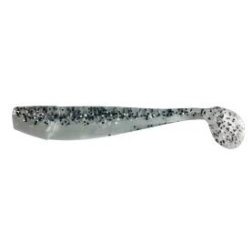 Relax King-Shad 5" - 14 cm - perlweiss / klar saltn pepper Glitter - 1 Stück