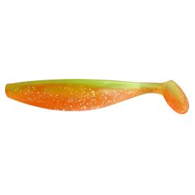 ShadXperts Xtra-Soft 6&quot; (ca. 16,0 cm) orange-glitter/ fluogr&uuml;n-glitter