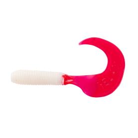 Relax Twister 2,5" - 6 cm reinweiss / red tail - 1 Stück