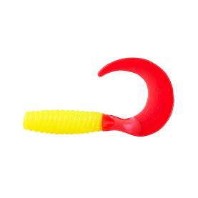 Relax Twister 2" (ca. 4,5 cm) fluogelb / red tail