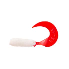 Relax Twister 2" (ca. 4,5 cm) reinweiss / red tail
