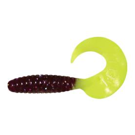 Relax Twister 4" (ca. 8,0 cm) violett transparent glitter / fire tail