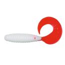 Relax Twister 4" (ca. 8,0 cm) reinweiss / red tail