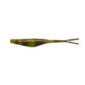 Big Bite Baits Split Tail Minnow 5" - 13 cm Green Pumkin/Chartreuse Swirl