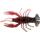 Relax Baby Crawfish 1" (4,5cm) blutrot-schwarz- mit rotem Glitter