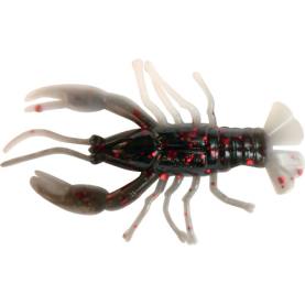 Relax Baby Crawfish 1" (4,5cm) reinweiss-schwarz roter Glitter