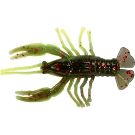 Relax Baby Crawfish 2" (6,5cm) fluogelb-schwarz roter Glitter
