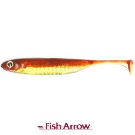 Fish Arrow Flash J Shad 4" Motoroil Zebra