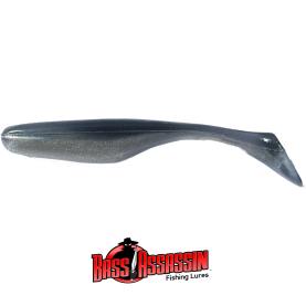 Bass Assassin Walleye Assassin Black Shad 4" - 9 cm