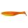 Relax Kopyto River 5" - 13 cm - fluogelb / orange-silber Glitter - 5 Gummifische im Original Relax ZIP BAG