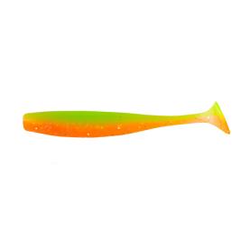 Relax Bass Shad 2,5" Gummifisch - 7 cm - 10 Stück -  orange-glitter / fluogrün-glitter - orange-glitter / fluogreen-glitter - ZipBag