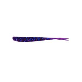 Relax Oklahoma 2,75" Gummifisch - 7,5 cm - 15 Stück - violett-transparent-Glitter -violett-transparent-Glitter- ZipBag