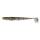 Relax Bass Shad 4,5 - 13 cm reinweiss / klar salt´n pepper Glitter - 5 Stück - ZIP BAG