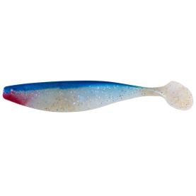 Relax Xtra-Soft 9" - 23 cm Gummifisch -  blauperl-Glitter / blau - 1 Stück - für Hecht, Zander, Wels und Meeresangeln