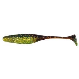 Big Bite Baits Swimming Jerk Minnow 5" - 13 cm grün (chartreuse)-Glitter / motoroil Glitter - 3 Stk
