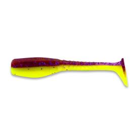 Big Bite Baits Swimming Crappie Minnow 2" - 5 cm Purple Glitter/Opaque Chartreuse - 10 Stk