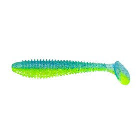 Big Bite Baits Pro Swimmer 3,8"- 9,5 cm Electric Blue/Chartreuse - 6 Stk