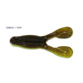 Big Bite Baits Tour Toad 4"- 11 cm Green Pumpkin/Opaque Chartreuse - 5 Stk