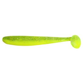 Relax Bass Shad 3" 9 cm fluogelb / fluogrün-Glitter - silk / neon chartreuse glitter - BIGPACK 25 Stück