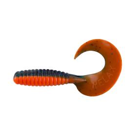 ShadXperts Xtra Fat Grub 5,5" - 13 cm orange / blau-rot glitter - 1 Stück
