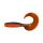 ShadXperts Xtra Fat Grub 5,5" - 13 cm orange / blau-rot glitter - 1 Stück