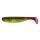 Relax Jankes 6" - 16 cm  grün (chartreuse)-Glitter / motoroil Glitter / red tail - 3er Pack im Original Relax ZIP BAG