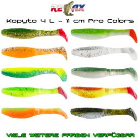 Relax Kopyto-Classic 4L - 11 cm Pro Colors Gummfische für Hecht, Zander, Meeresangeln