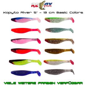 Relax Kopyto-River 5"- 13 cm Basic Colors Gummifische für Hecht, Zander, Meeresangeln