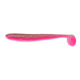 Relax Bass Shad 4,5" (ca. 13 cm) bubblegum / klar silber Glitter - 1 Stück