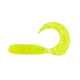 Relax Twister 2" - 4,5 cm grün(chartreuse) glitter - 5 Stück