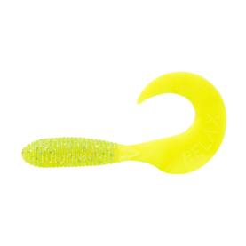 Relax Twister 3" - 7 cm grün(chartreuse) glitter / fire tail