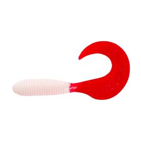 Relax Twister 3" - 7 cm reinweiss / red tail