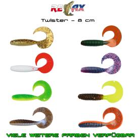 Relax Twister 4" - 8 cm für Hecht, Zander, Barsch, Meeresangeln