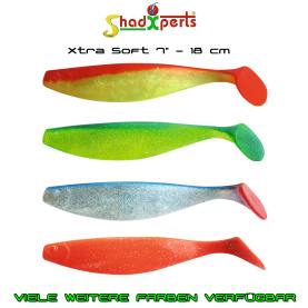 ShadXperts Xtra-Soft 7" - 18 cm Gummfisch für Hecht, Huchen, Meeresangeln