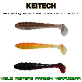 Keitech Fat Swing Impact 3,3" - 8,2 cm Gummiköder für Hecht, Zander, Barsch