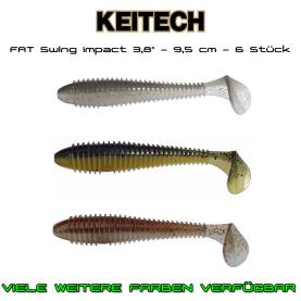 Keitech Fat Swing Impact 3,8 - 9,5 cm Gummiköder für Hecht, Zander, Barsch