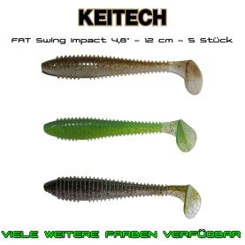 Keitech Fat Swing Impact 4,8 - 12 cm Gummifische für Barsch, Zander, Hecht