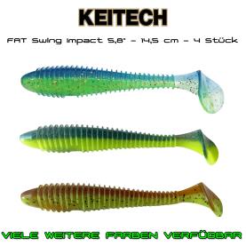 Keitech Fat Swing Impact 5,8 - 14,5 cm Gummifische für Hecht, Zander, Waller