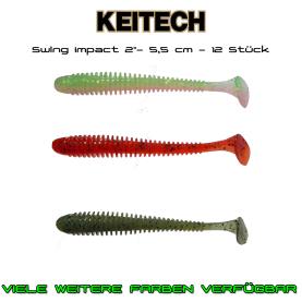Keitech Swing Impact 2" - 5,5 cm Gummifische für Forelle, Barsch