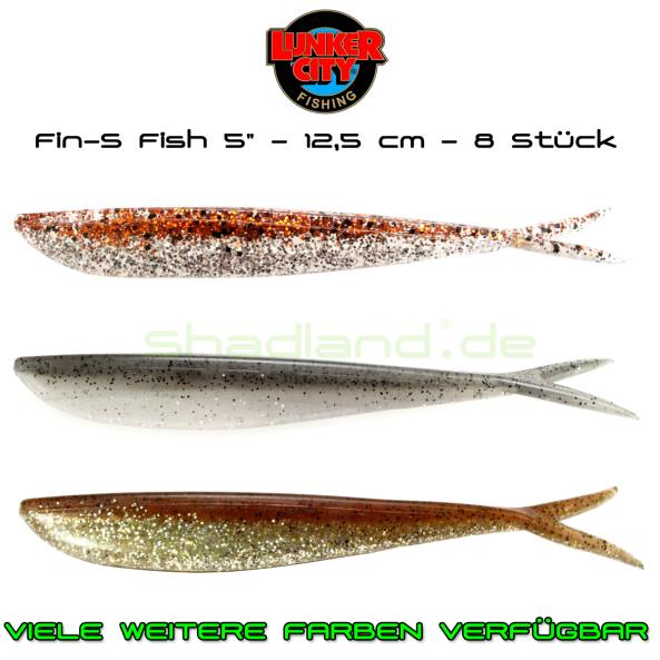 Lunker City Fin-S Fish 5'' - 12,5 cm V-Tail Gummifisch, 7,99 €